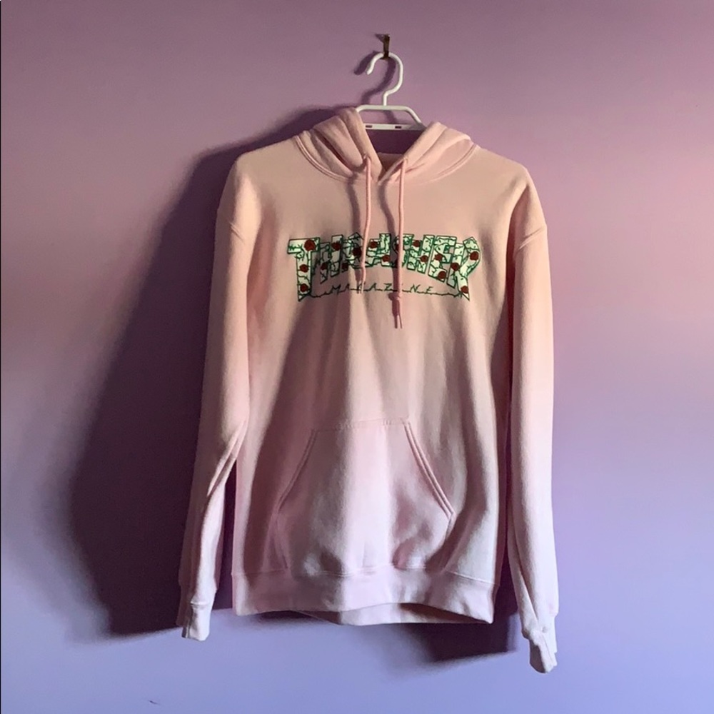 Thrasher Roses Pink Hoodie